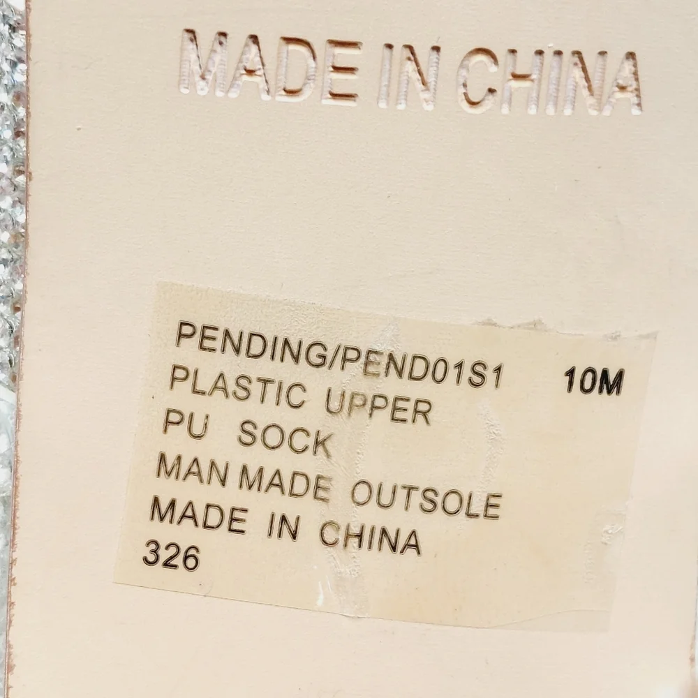 New Steve Madden Pending Embellished Clear Strap Stiletto Sandals C366 - Picture 11 of 14